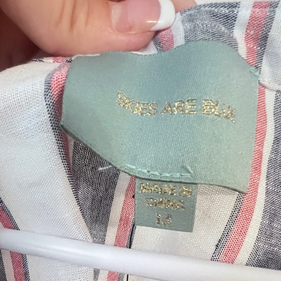 FINAL PRICE NWT Skies are Blue Embroidered Blouse - Picture 4 of 7